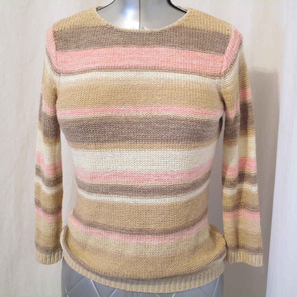 Carolyn Taylor Striped Sweater M